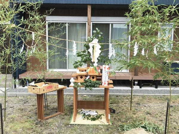 36坪2階リビングのお家づくり「地鎮祭」