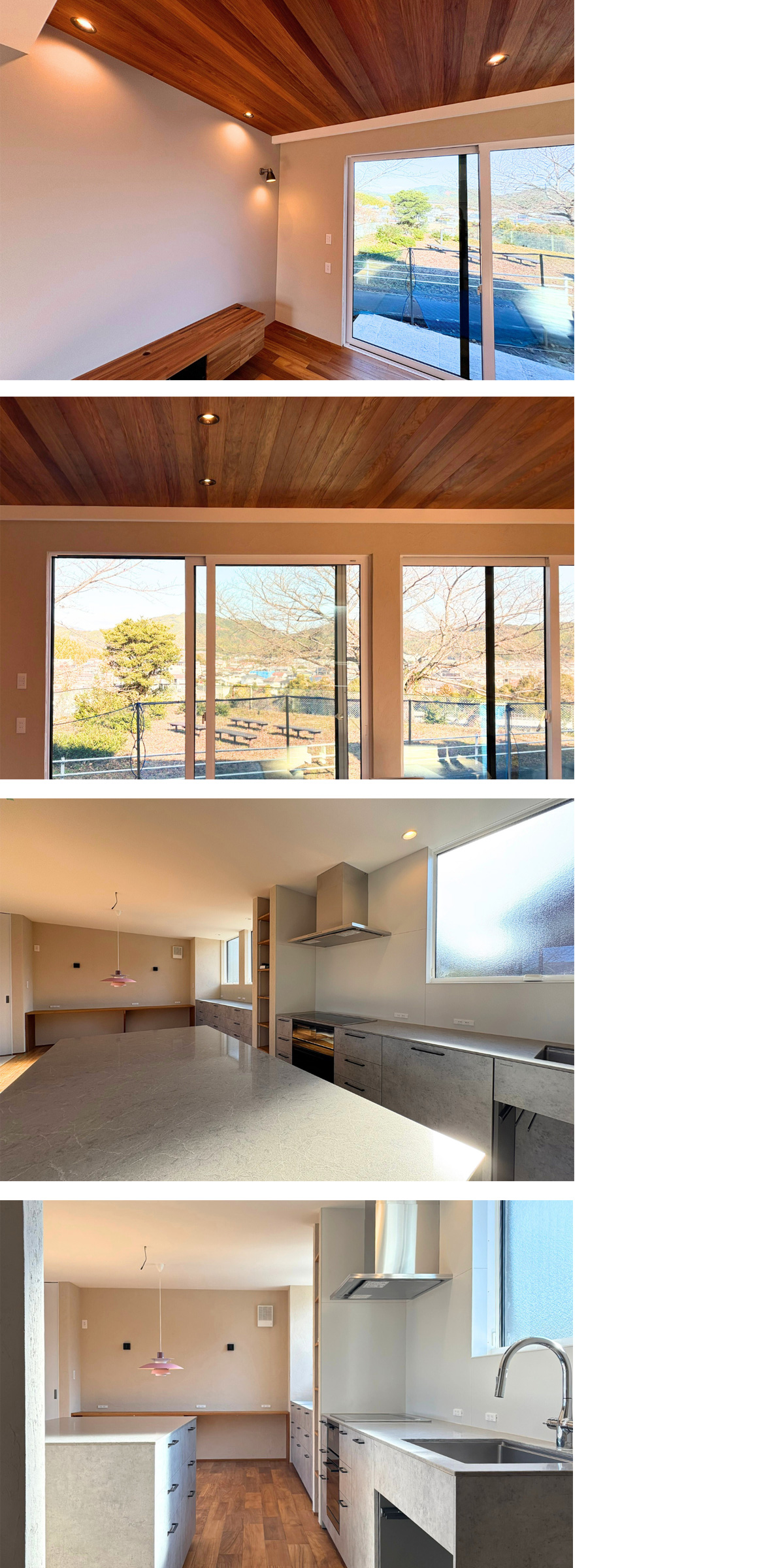 木の温もりに包まれるLDKと洗練されたキッチン