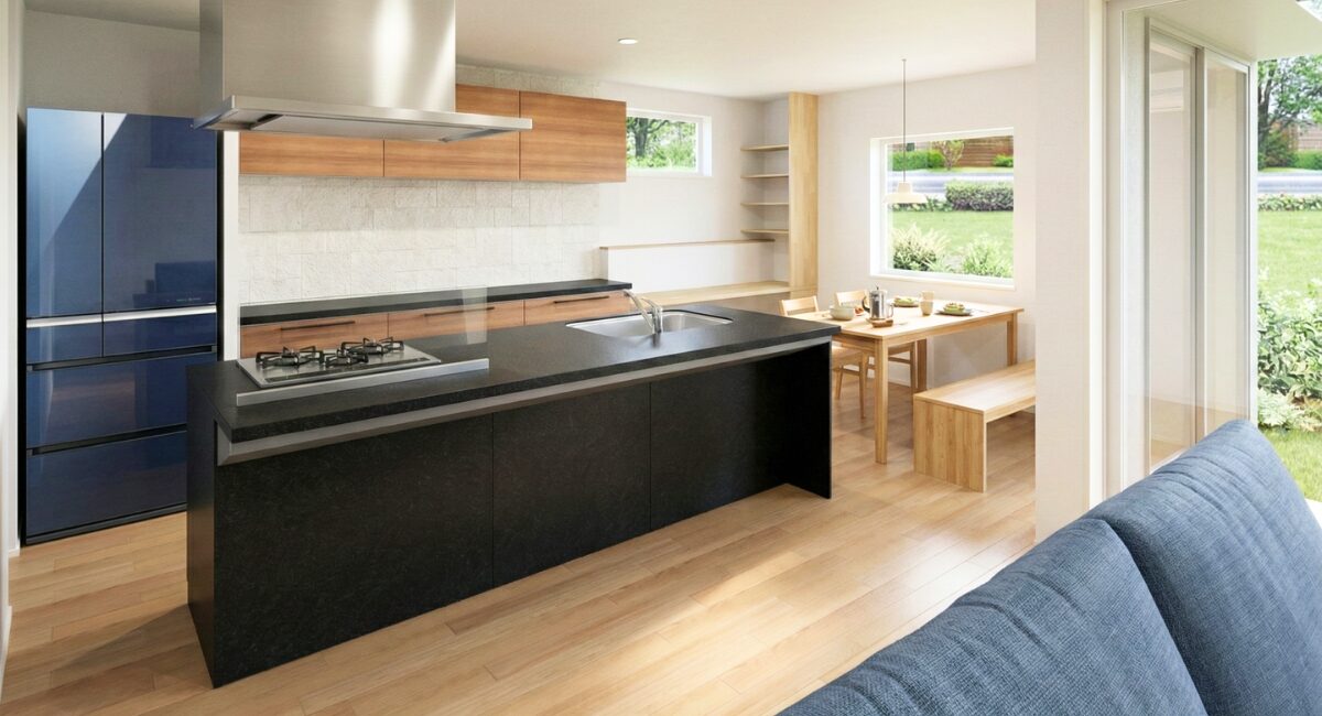 光と緑を感じる、横並びダイニングのある暮らし