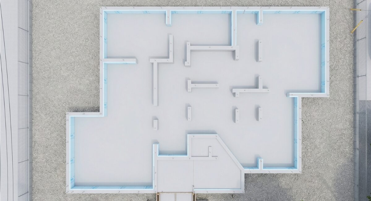 2つの箱が重なる平屋|ヌックのある暮らし ― 基礎工事で広がる暮らしのイメージ