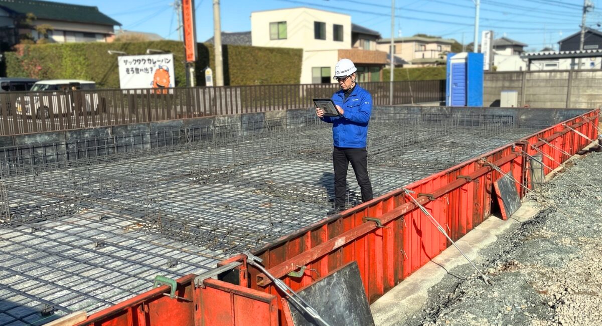 ON/OFFを切り替える平屋|基礎工事とJIO配筋検査の現場から