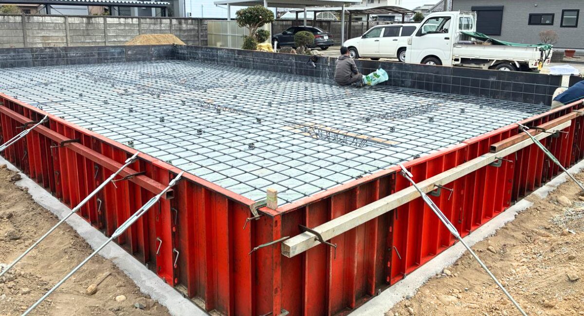 見えなくなる前の「配筋工事」