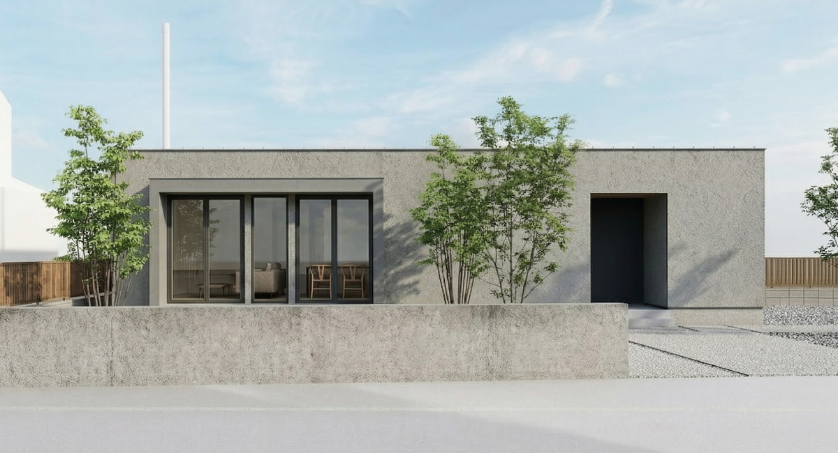 ON/OFFを切り替える平屋の住まい