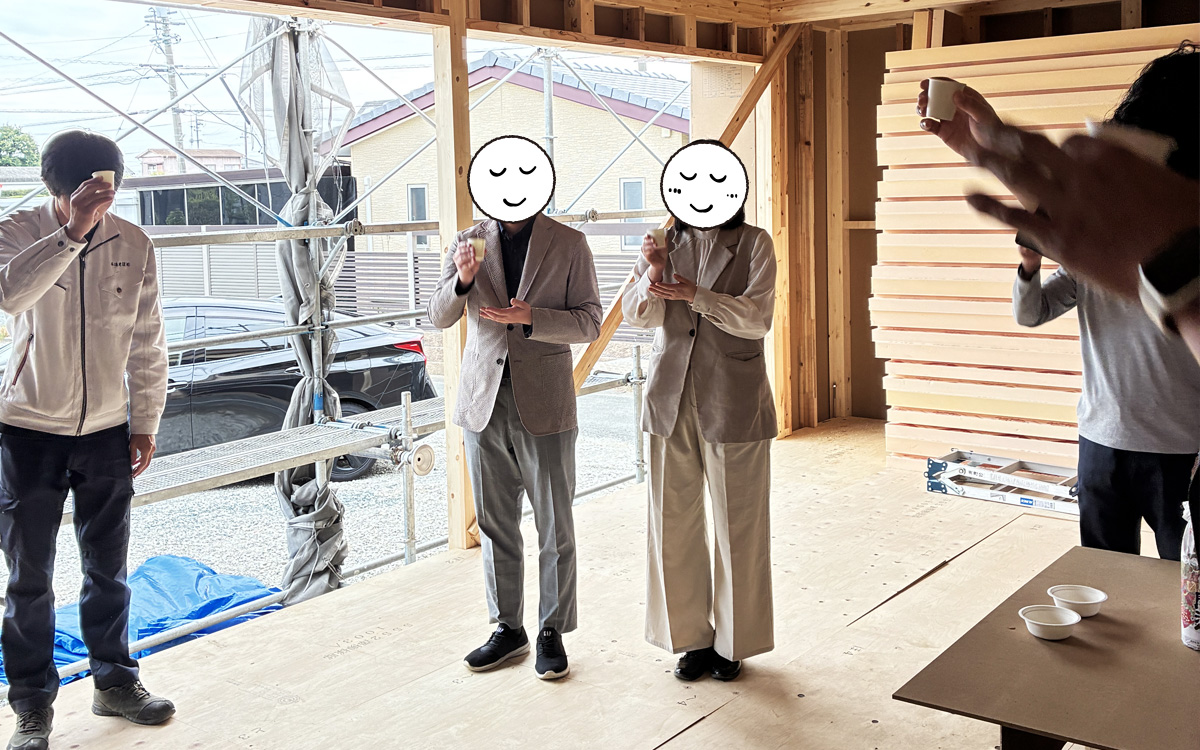 ついに上棟！ご家族の想いを込めて上棟式を執り行いました