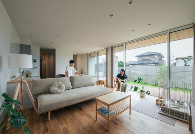 【浜松市】中庭とつながる、プライバシーと開放感を両立した平屋